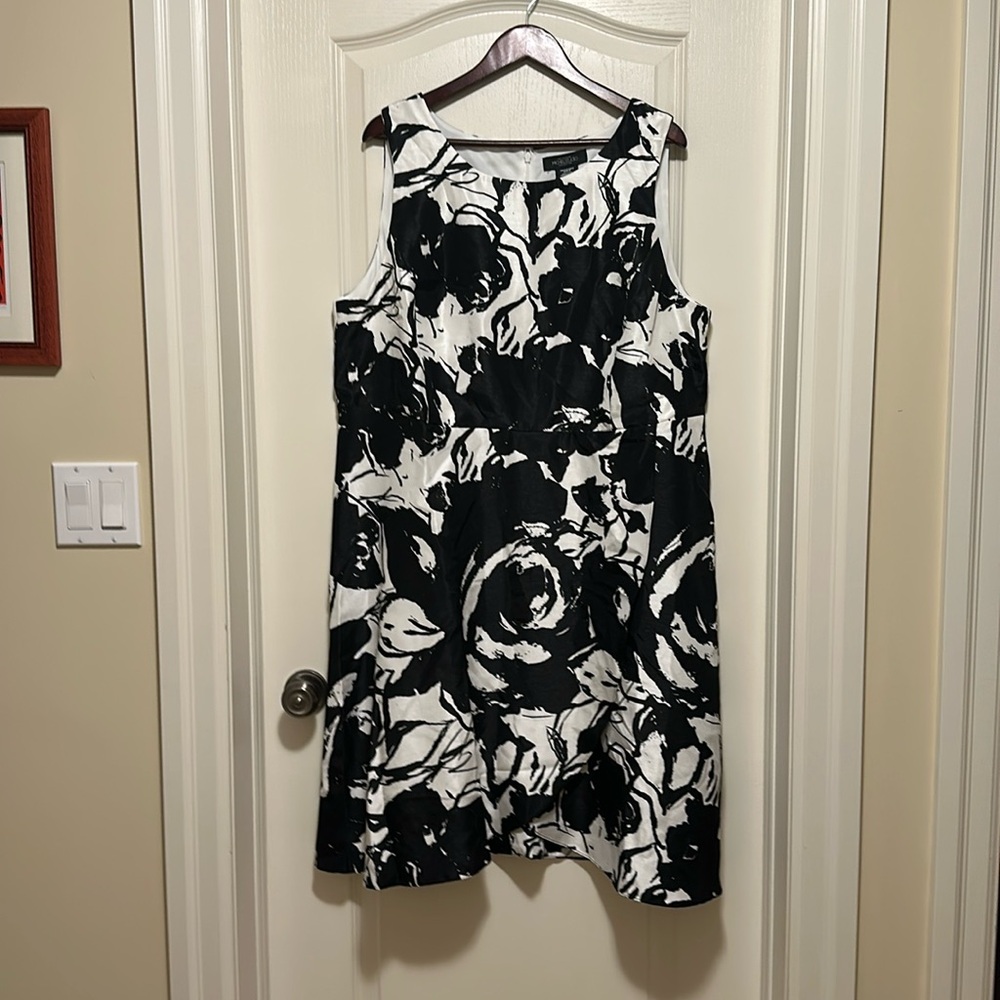 NWT Black & White Wrap Dress